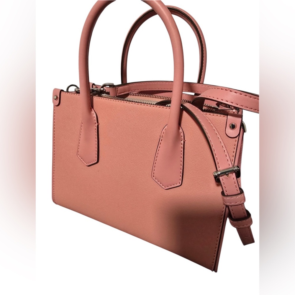 Michael Kors Primrose Pink Small Leather Satchel NWOT - Picture 2 of 8